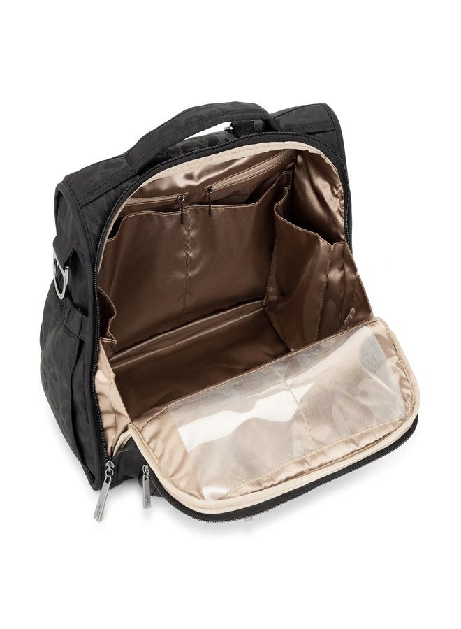 JuJuBe Diaper Bag, Travel Backpack and Large Tote with Portable Changing Pad, Stroller Hooks & Pockets for Baby Bottles, Diapers, Pacifier, Snacks, and Daily Essentials, BFF - Black Catwalk - Image 3